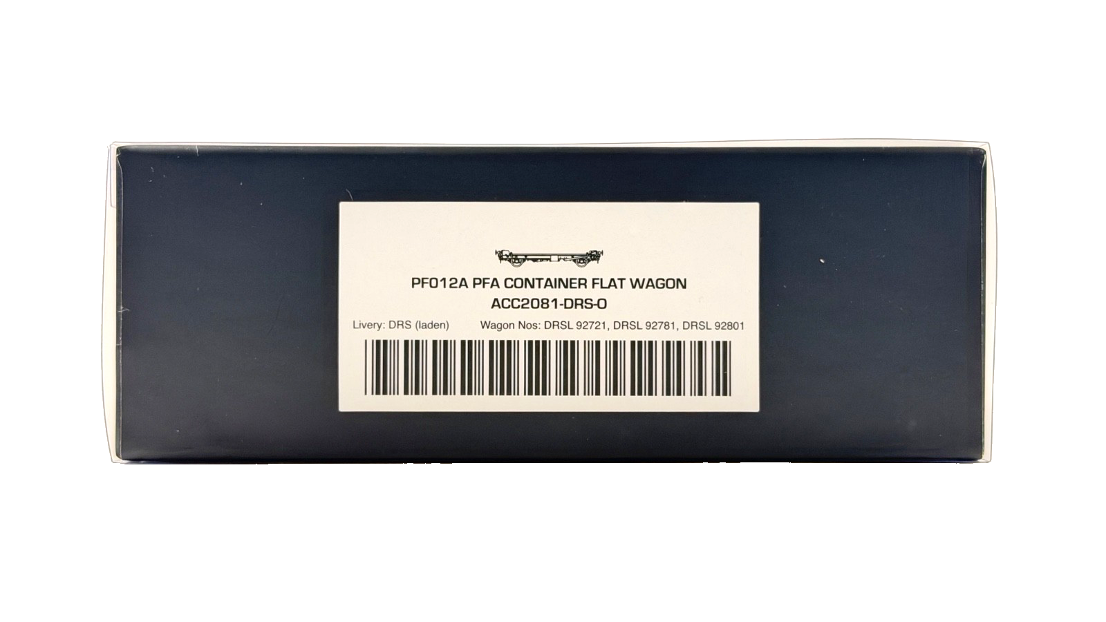 ACCURASCALE OO GAUGE - ACC2081-DRS-O - PFA CONTAINER FLAT WAGON DRS (LADEN)