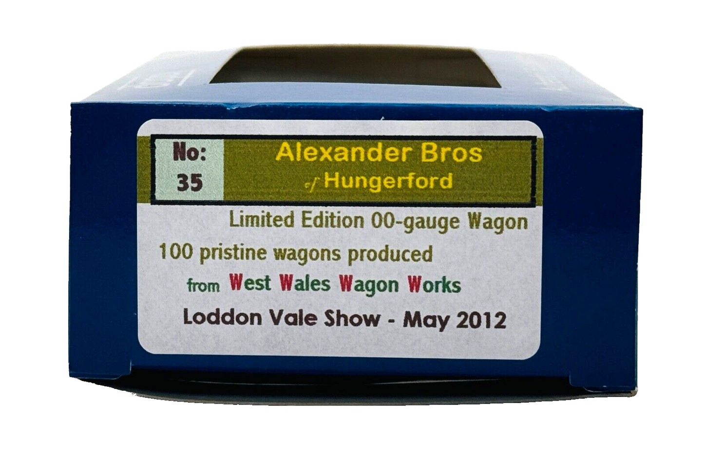 DAPOL 00 GAUGE - ALEXANDER BROS HUNGERFORD PLANK WAGON 37 (P) (LIMITED EDITION)