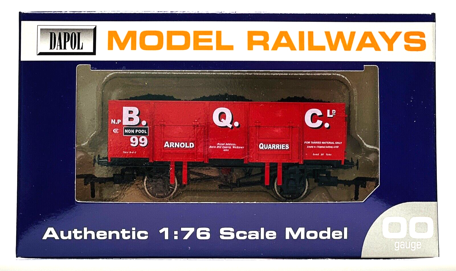 DAPOL 00 GAUGE - BRITISH QUARRYING BQC CHIPPING SODBURY (WESSEX WAGONS LTD ED)