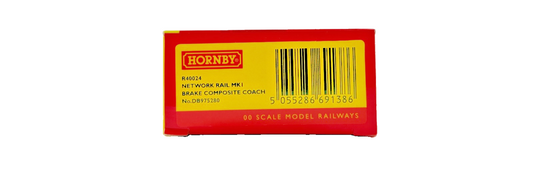 HORNBY OO GAUGE - R40024 - NETWORK RAIL MK1 BRAKE COMPOSITE COACH NO.DB975280
