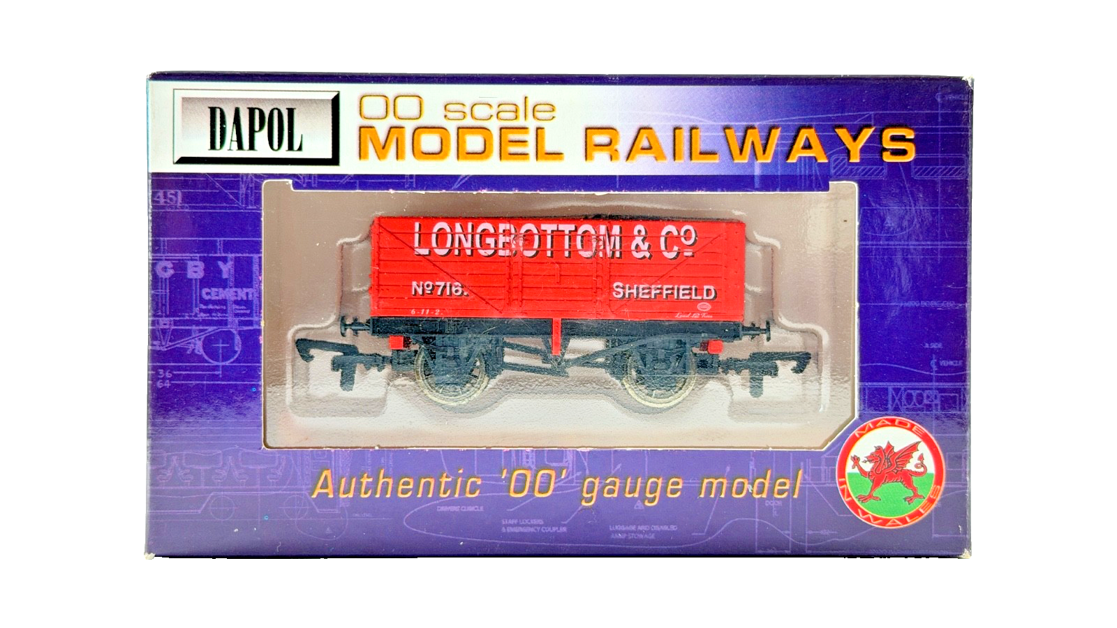 DAPOL 00 GAUGE - LONGBOTTOM & CO SHEFFIELD PLANK WAGON 716 (LIMITED EDITION)