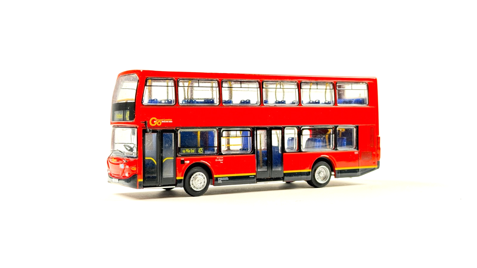 BRITBUS ES2-04B - 1/76 SCALE - SCANIA OMNIDEKKA GO AHEAD LONDON STRATFORD NO.425