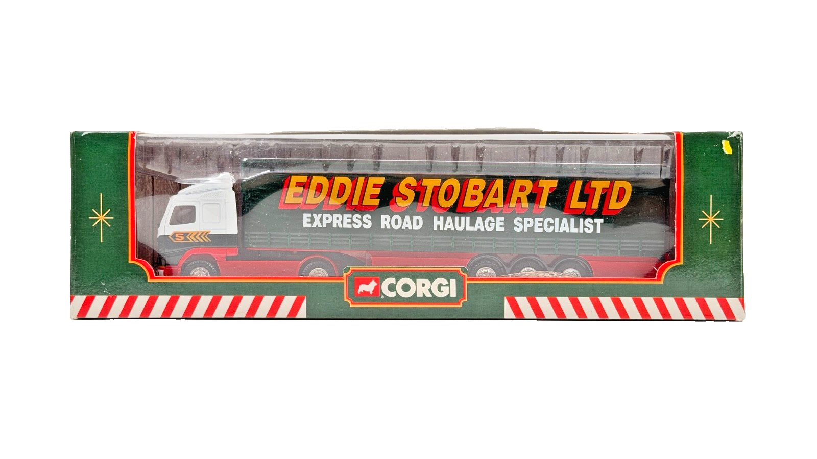 CORGI 1:64 SCALE - 59504 - EDDIE STOBART LTD VOLVO CURTAINSIDE TRAILER BOXED