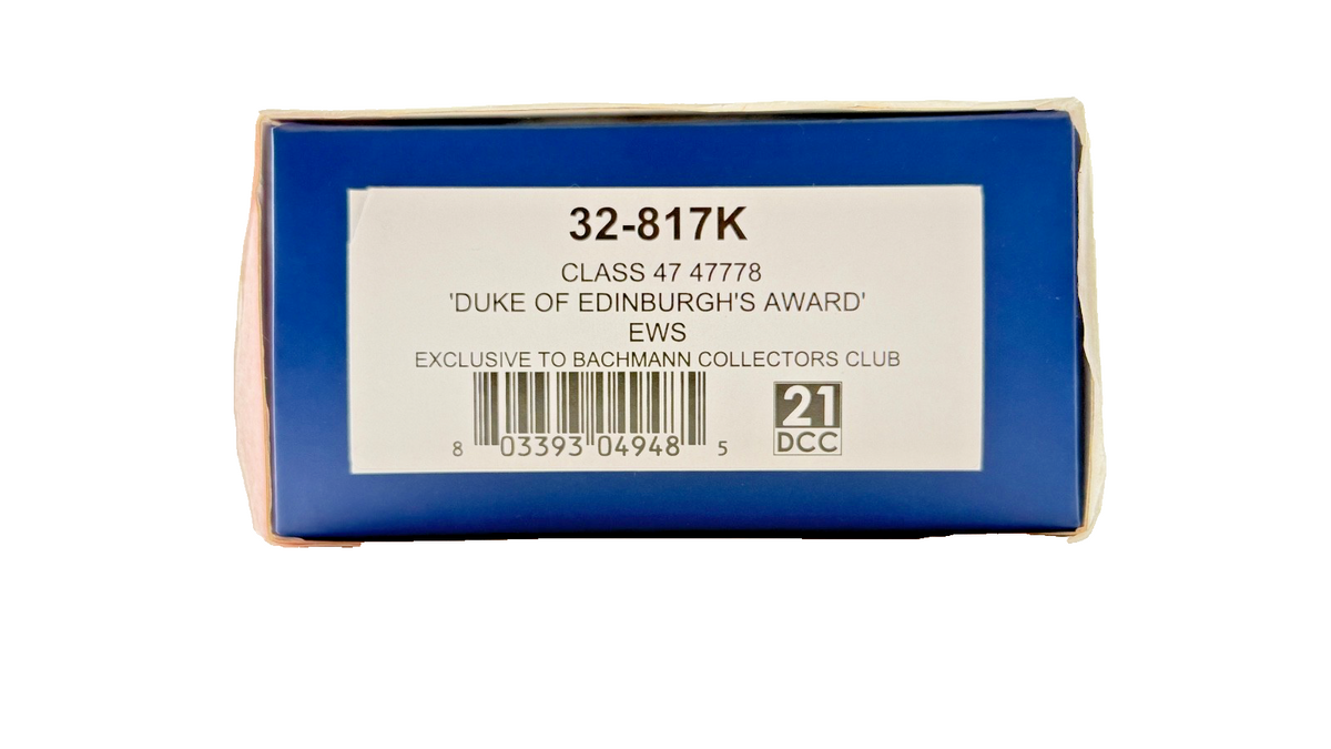 BACHMANN OO GAUGE - 32-817K - CLASS 47 DIESEL 47778 DUKE OF EDINBURGHS AWARD EWS