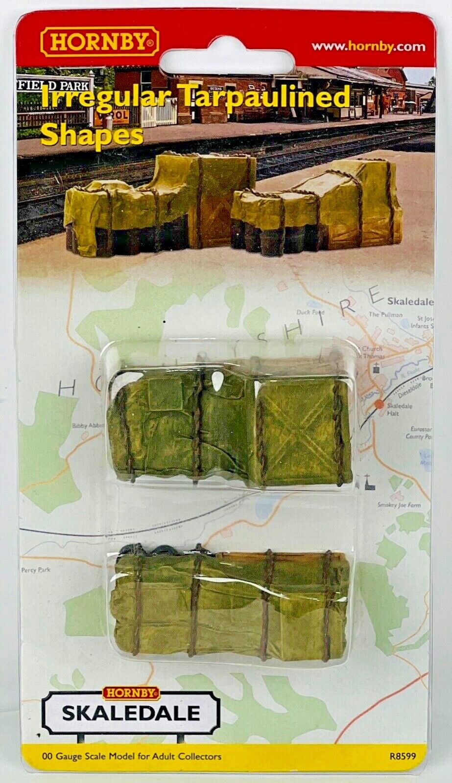 HORNBY 00 GAUGE SKALEDALE - R8599 - IRREGULAR TARPAULINED SHAPES - CARDED