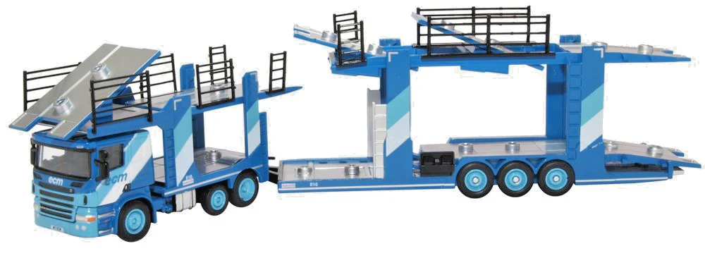 OXFORD DIECAST 1/76 SCALE - 76SCT006 - SCANIA EVO 6 CAR TRANSPORTER ECM - NEW