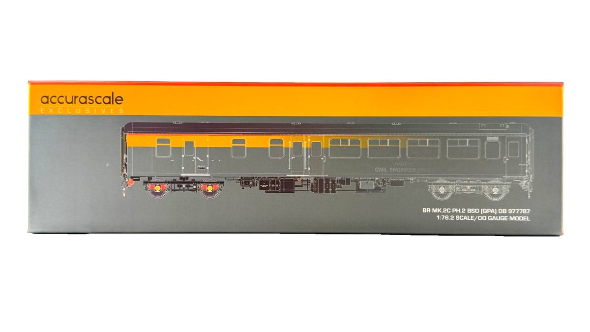 ACCURASCALE OO GAUGE - ACC2699 - BR MK2C BSO OPEN SECOND CIVIL ENGINEERS DUTCH