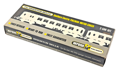 WRENN OO GAUGE - W3006/7 - BRIGHTON BELLE PULLMAN BROWN CREAM 2 CAR SET MINT