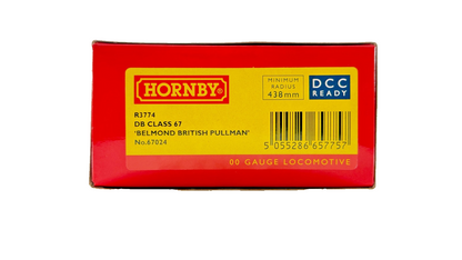 HORNBY OO GAUGE - R3774 - CLASS 67 DIESEL 67024 DB BELMOND BRITISH PULLMAN BOXED