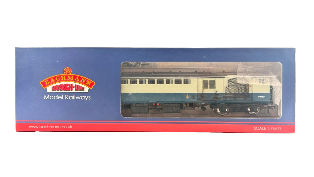 BACHMANN OO GAUGE - 39-426 - TPO SORTING VAN WITH NETS BR BLUE & GREY BOXED