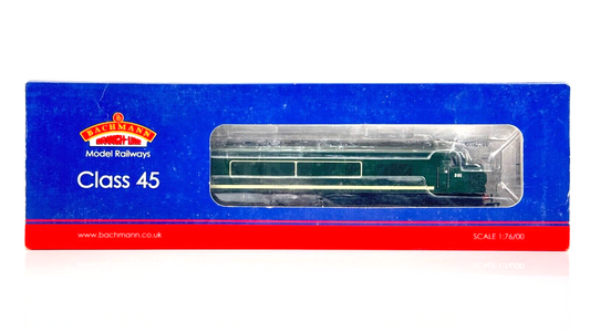 BACHMANN 00 GAUGE - 32-679 - CLASS 45 DIESEL LOCOMOTIVE D95 BR GREEN - BOXED