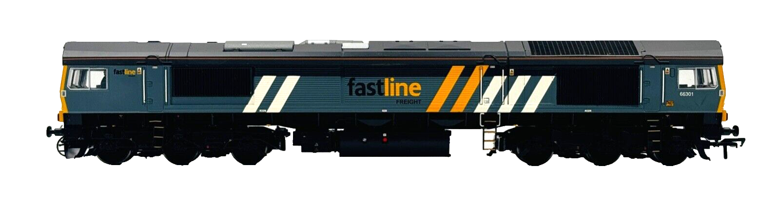 BACHMANN 00 GAUGE - 32-979Y - CLASS 66 DIESEL 66301 FASTLINE (RAIL EXPRESS)