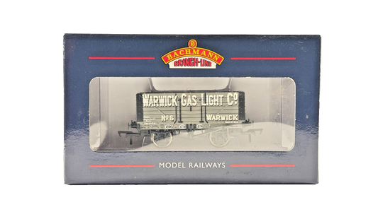 BACHMANN 00 GAUGE - 37-101T - 7 PLANK WAGON WARWICK GAS LIGHT CO (CASTLE TRAINS)