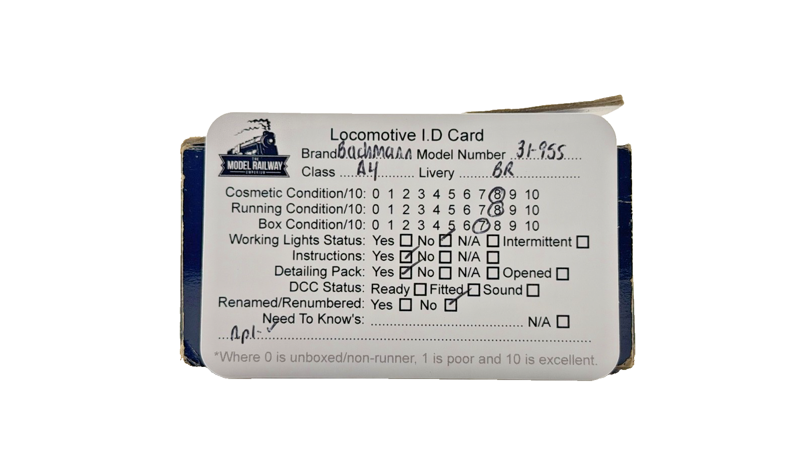 BACHMANN 00 GAUGE - 31-955 - BR 4-6-2 CLASS A4 DOMINION OF NEW ZEALAND 60013