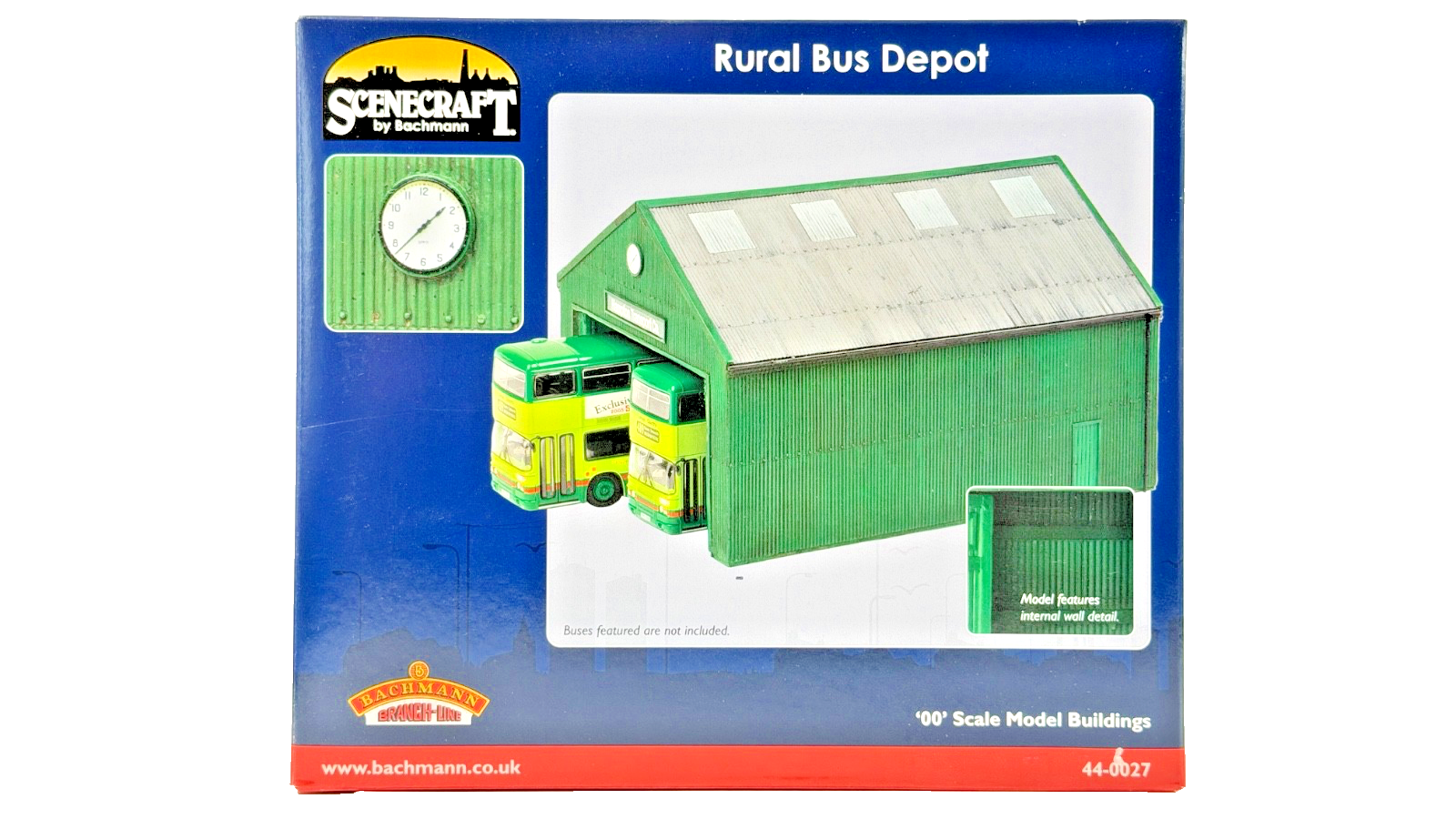 BACHMANN OO GAUGE SCENECRAFT - 44-0027 - RURAL BUS DEPOT - NEW