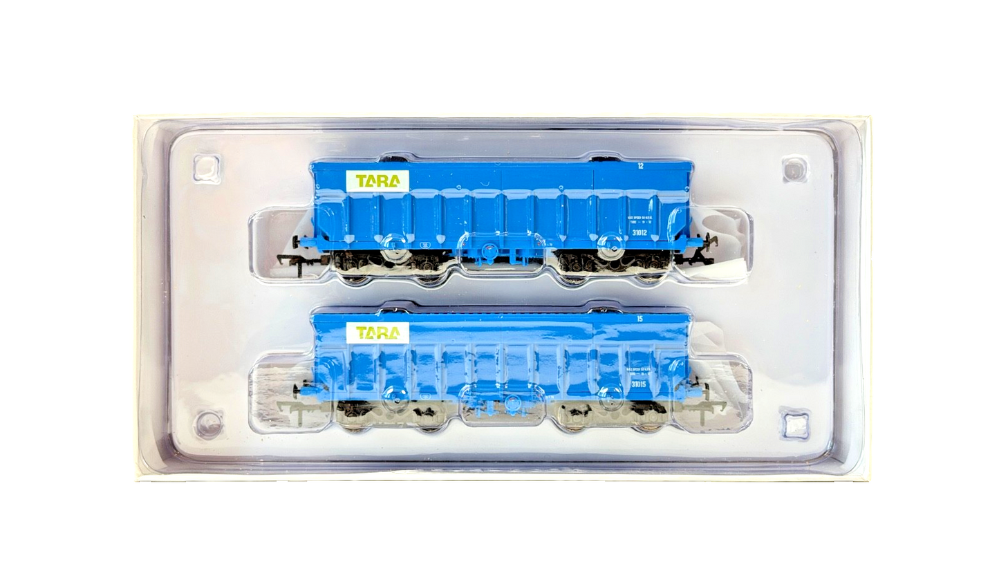 IRISH RAILWAY MODELS 00 GAUGE - IRM1028-BL-D - TARA MINES BLUE BOGIE ORE WAGONS