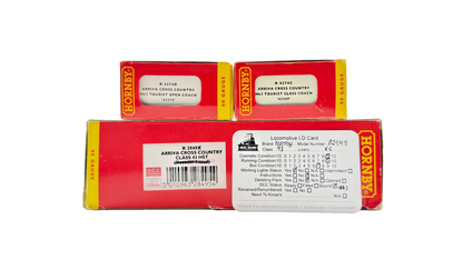 HORNBY OO GAUGE - R2949 - ARRIVA CROSS COUNTRY CLASS 43 HST & COACHES DCC SOUND