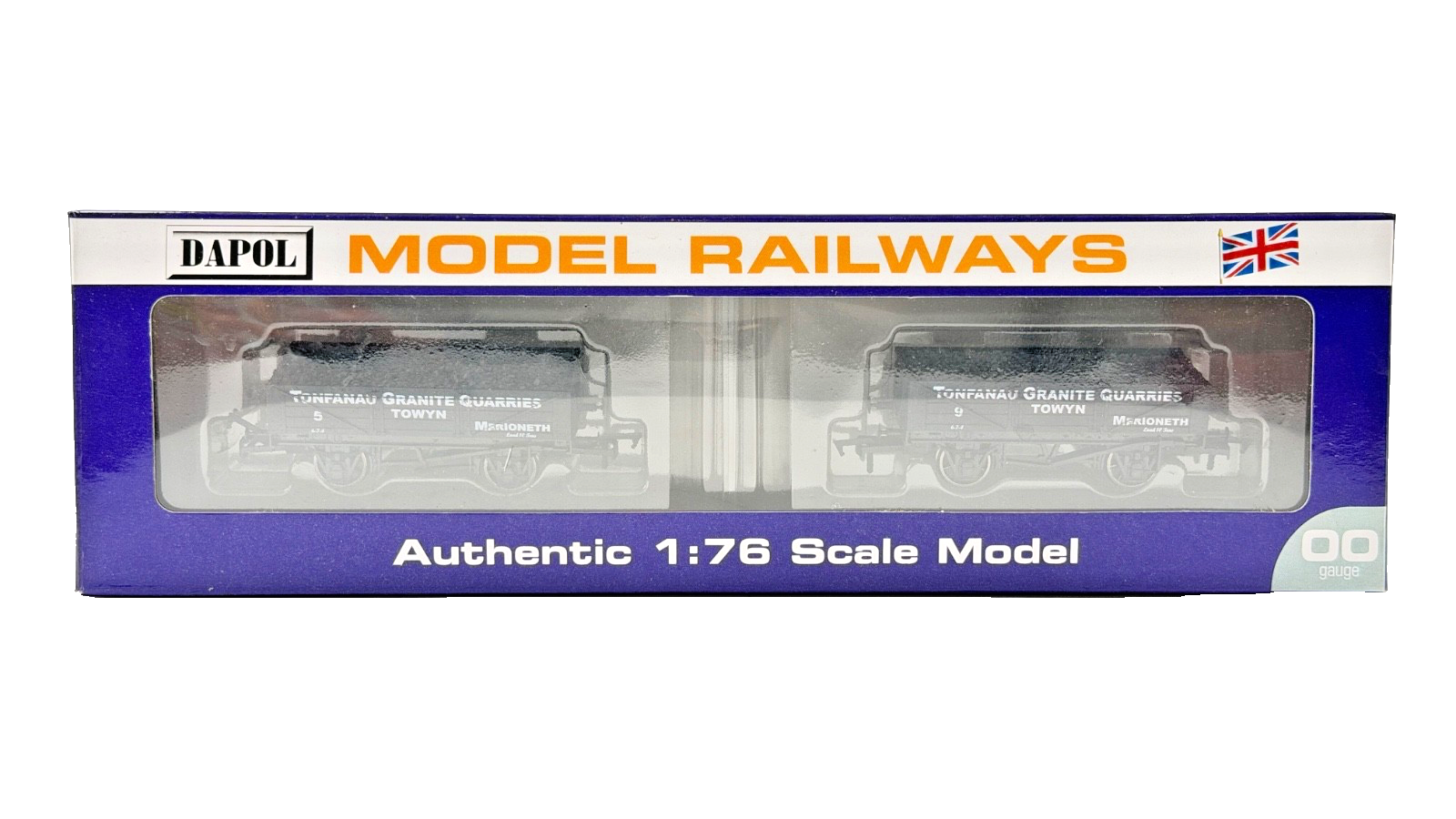 DAPOL 00 GAUGE - TONFANAU GRANITE QUARRIES MERIONETH WAGON SET (LIMITED EDITION)