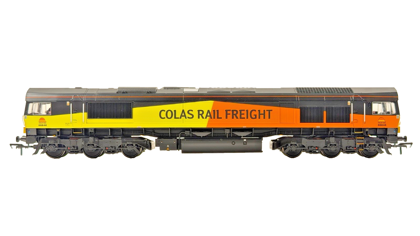 BACHMANN 00 GAUGE - 32-736 - CLASS 66 DIESEL 66846 COLAS RAIL FREIGHT BOXED