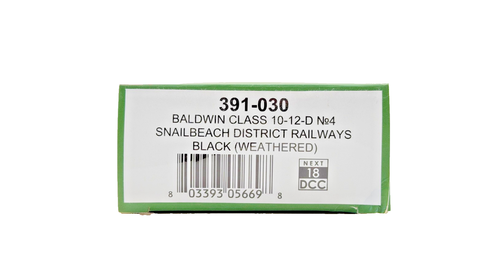 BACHMANN OO9 SCALE - 391-030 - BALDWIN CLASS 10-12-D NO.4 SNAILBEACH DISTRICT
