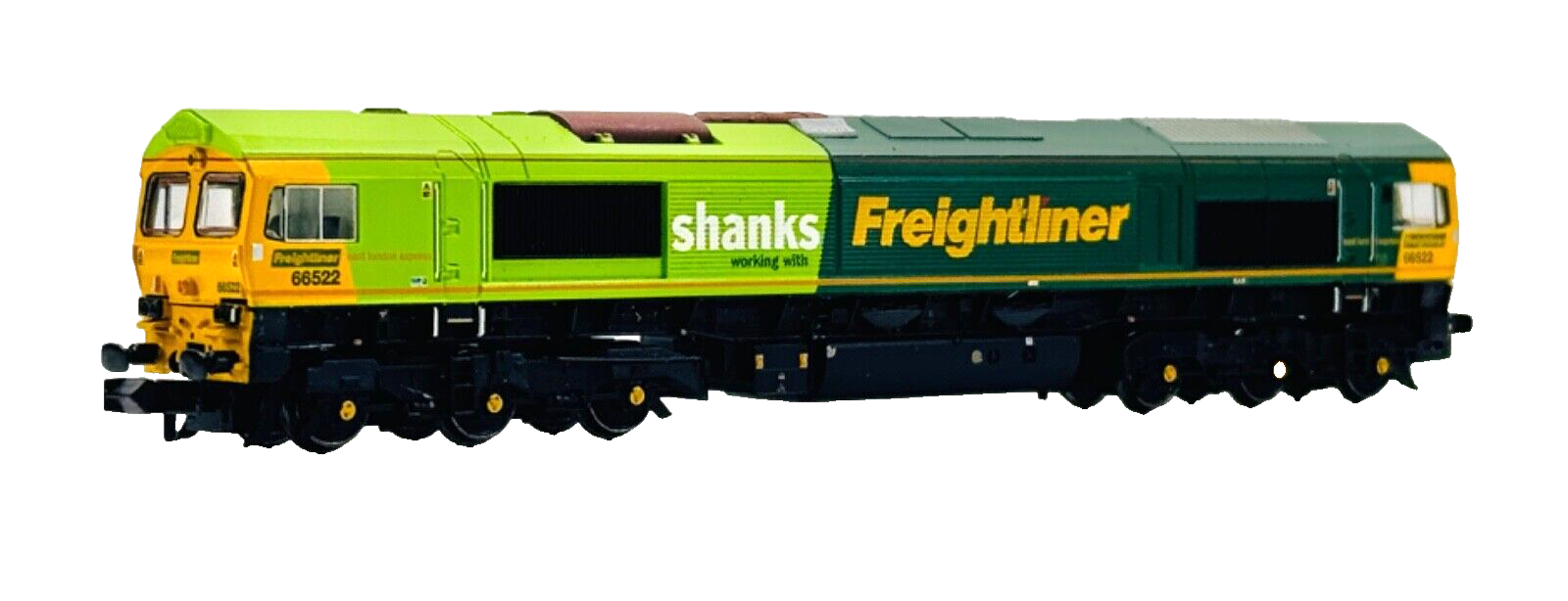 GRAHAM FARISH N GAUGE - 371-378 - CLASS 66 DIESEL 66522 FREIGHTLINER SHANKS