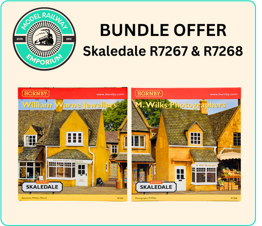 HORNBY 00 GAUGE SKALEDALE - R7267/R7268 - JEWELLERS & PHOTOGRAPHERS SHOPS - NEW