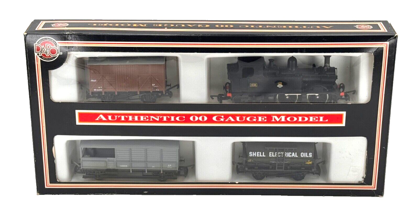 DAPOL 00 GAUGE - B408 - BR BLACK 0-4-2T CLASS 14XX LOCO & WAGON GIFT SET - BOXED