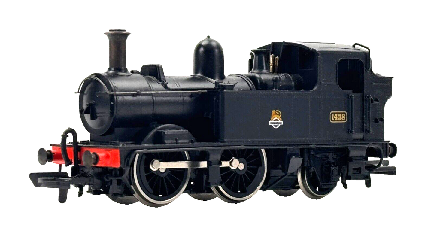 DAPOL 00 GAUGE - B408 - BR BLACK 0-4-2T CLASS 14XX LOCO & WAGON GIFT SET - BOXED