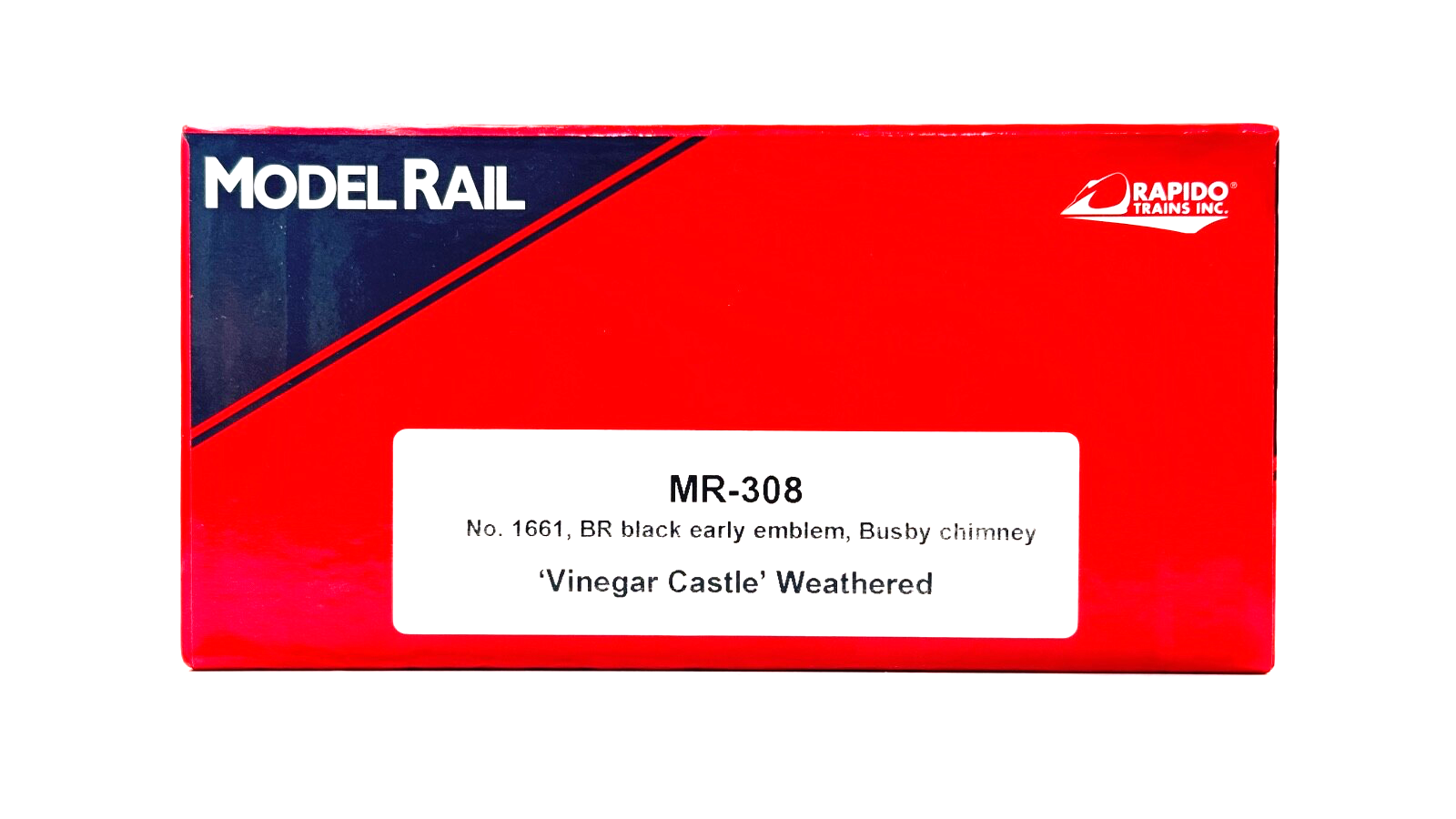 RAPIDO 00 GAUGE - MR-308 - BR BLACK VINEGAR CASTLE 16XX LOCOMOTIVE 1661 - BOXED