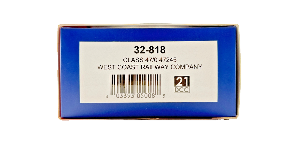 BACHMANN OO GAUGE - 32-818 - CLASS 47/0 DIESEL 47245 WEST COAST RAILWAY COMPANY