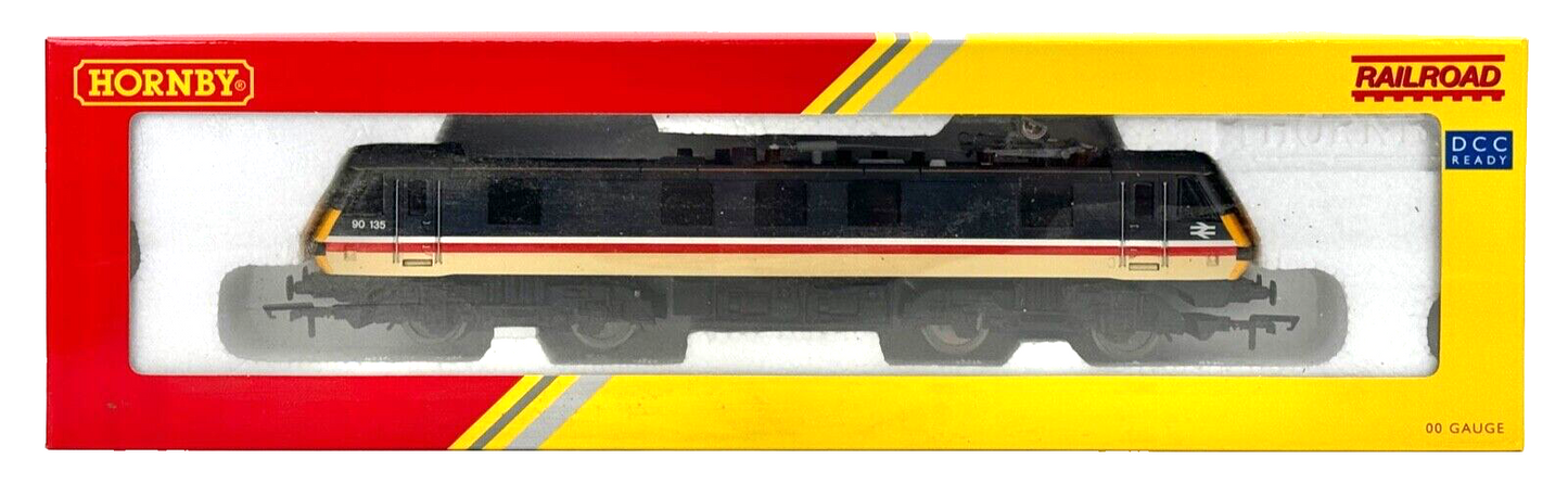 HORNBY 00 GAUGE - R3585 - CLASS 90 ELECTRIC LOCOMOTIVE 90135 INTERCITY - BOXED