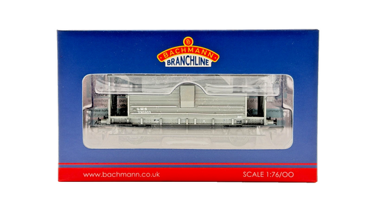 BACHMANN 00 GAUGE - 38-976 - LMS 20T BRAKE VAN LMS GREY (SMALL LETTERS) BOXED