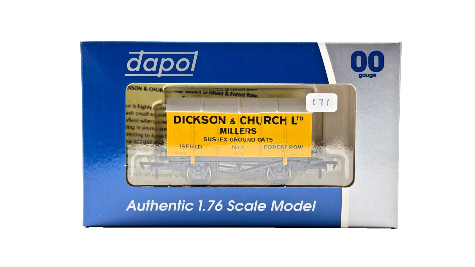 DAPOL 00 GAUGE - DICKSON & CHURCH MILLERS SUSSEX OATS ISFIELD (LIMITED EDITION)
