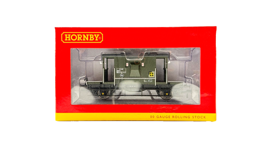HORNBY OO GAUGE - R60290 - BR GREEN RAILFREIGHT 20T BRAKE VAN NO.B955167 BOXED