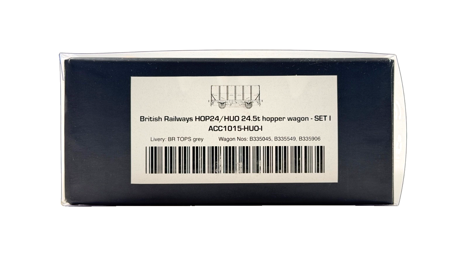 ACCURASCALE OO GAUGE - ACC1015-HUO-I - BR 24.5T HOP/HUO COAL HOPPER BR GREY TOPS