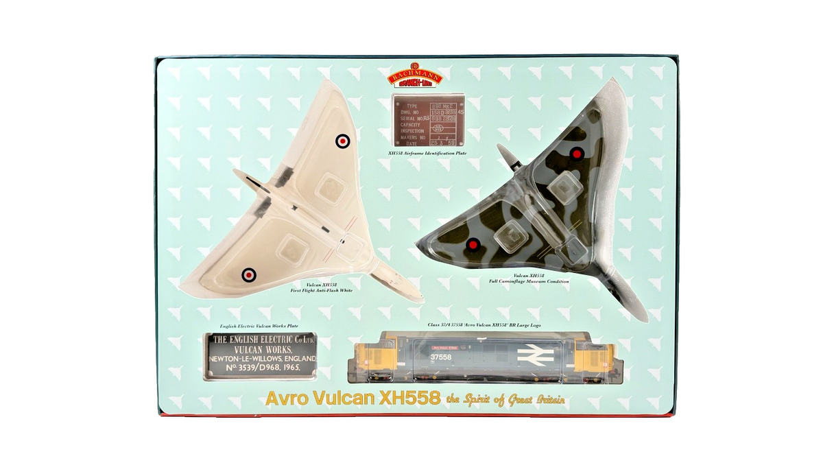 BACHMANN OO GAUGE - 30-375 - AVRO VULCAN XH558 SPIRIT OF GREAT BRITAIN SET