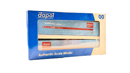 DAPOL OO GAUGE - 4F-028-002 - ARGOS 45FT HIGH CUBE SHIPPING CONTAINERS WEATHERED