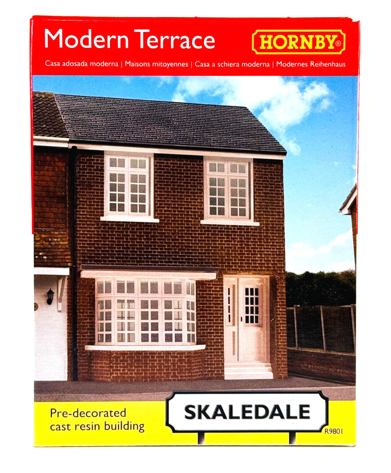 HORNBY 00 GAUGE SKALEDALE - R9801 - MODERN TERRACE HOUSE - NEW BOXED