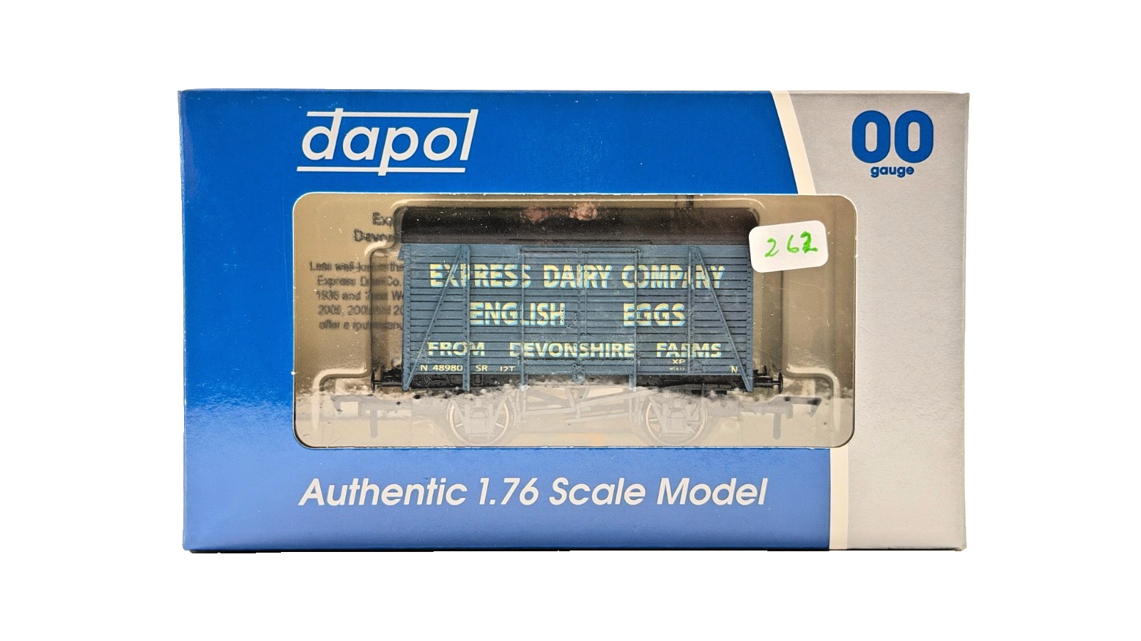 DAPOL 00 GAUGE - EXPRESS DAIRY COMPANY ENGLISH EGGS NO.48980 (LIMITED EDITION)