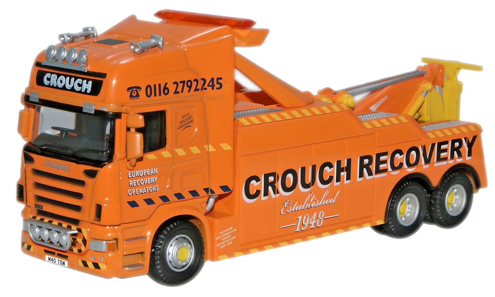 OXFORD DIECAST 1/76 SCALE - SCA02REC - SCANIA TOPLINE CROUCH RECOVERY - NEW