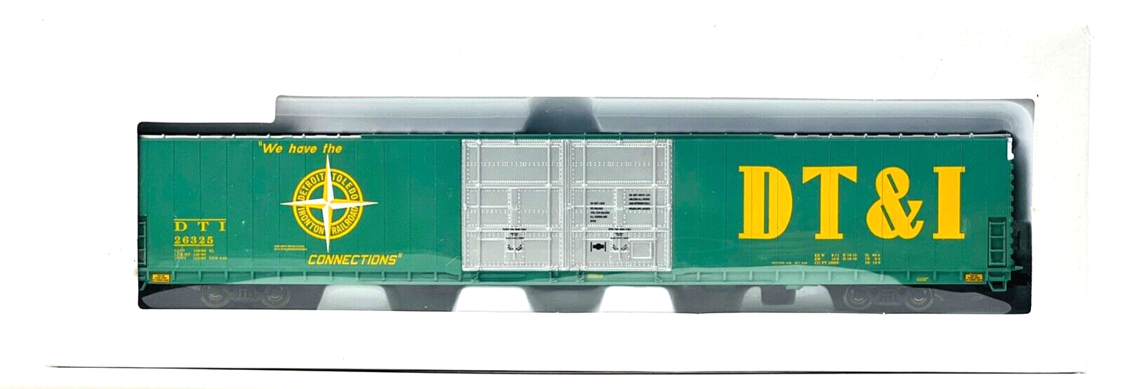 WALTHERS HO SCALE - RAKE OF 3 '86' HIGH CUBE BOX 4-DOOR NORFOLK D.T & I WAGONS'