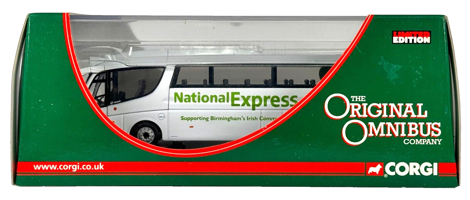 CORGI OOC 1/76 SCALE - OM46202 - NATIONAL EXPRESS IRISH COACH SCANIA IRIZAR PB