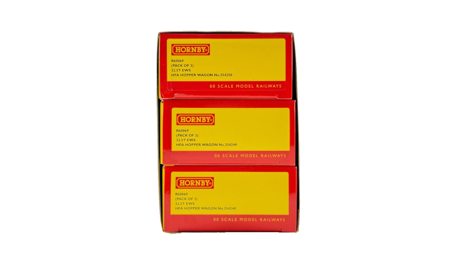 HORNBY OO GAUGE - R60069 - (PACK OF 3) 32.5T EWS HFA HOPPER WAGONS BOXED