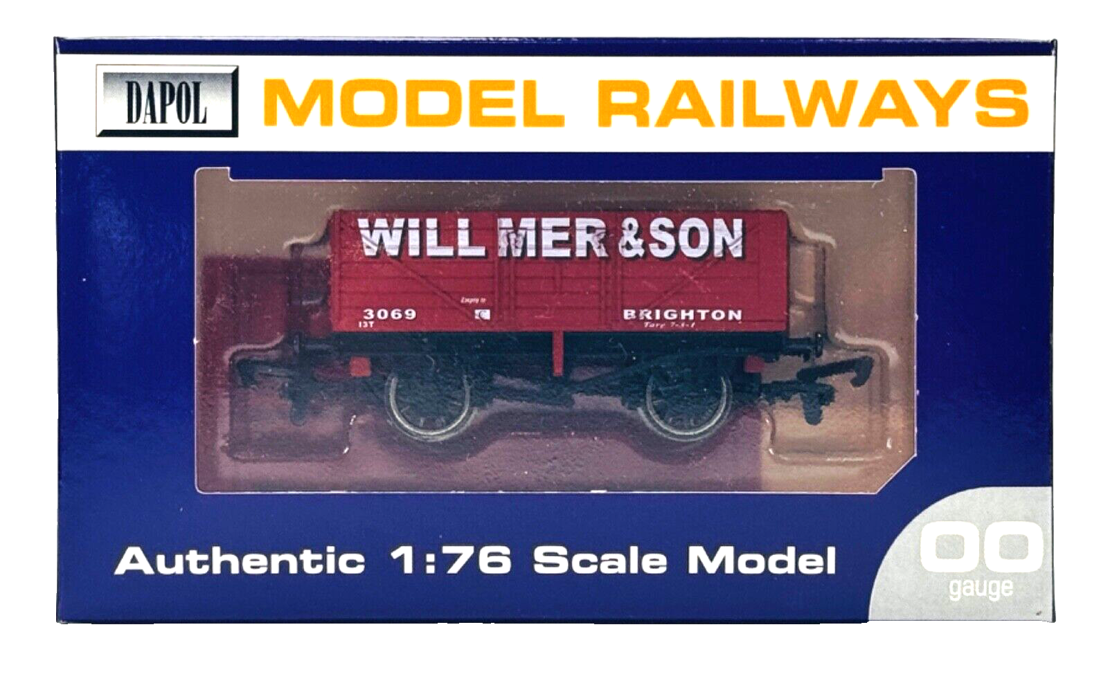 DAPOL 00 GAUGE - WILLMER & SON OF BRIGHTON PLANK WAGON NO.3069 (LIMITED EDITION)