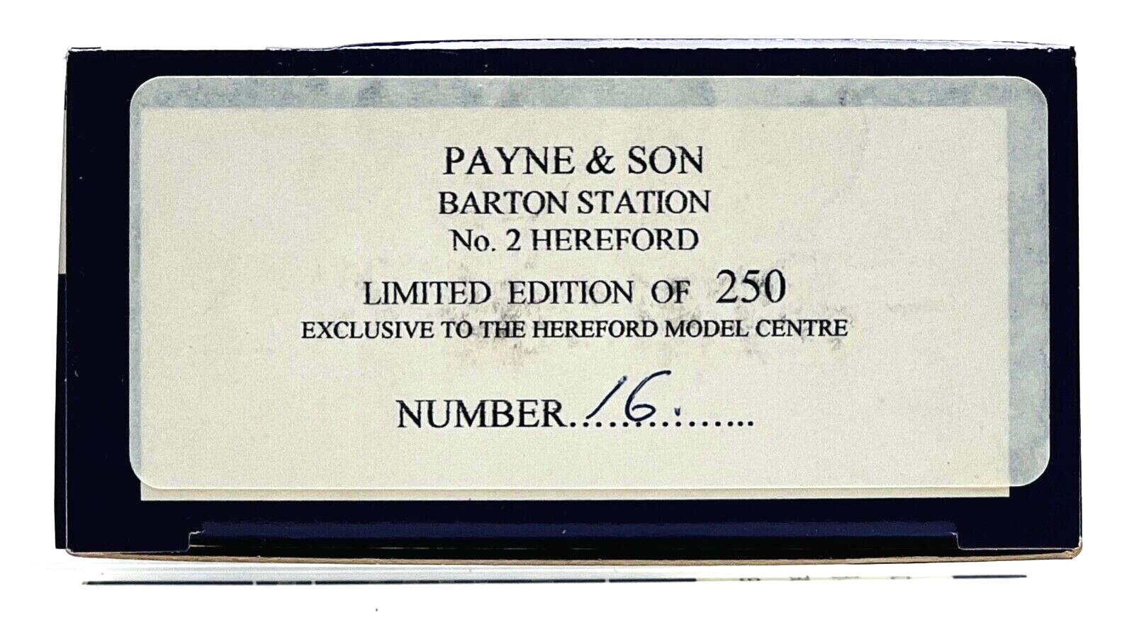 DAPOL 00 GAUGE - PAYNE & SON BARTON STATION HEREFORD NO.2 (LIMITED EDITION)