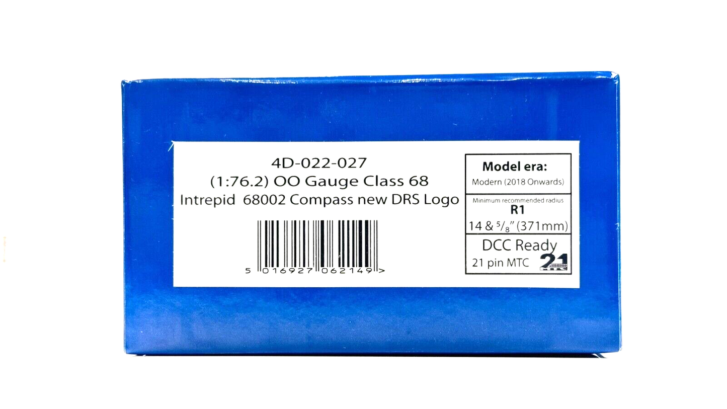 DAPOL 00 GAUGE - 4D-022-027 - CLASS 68 68002 DRS COMPASS NEW LOGO INTREPID NEW