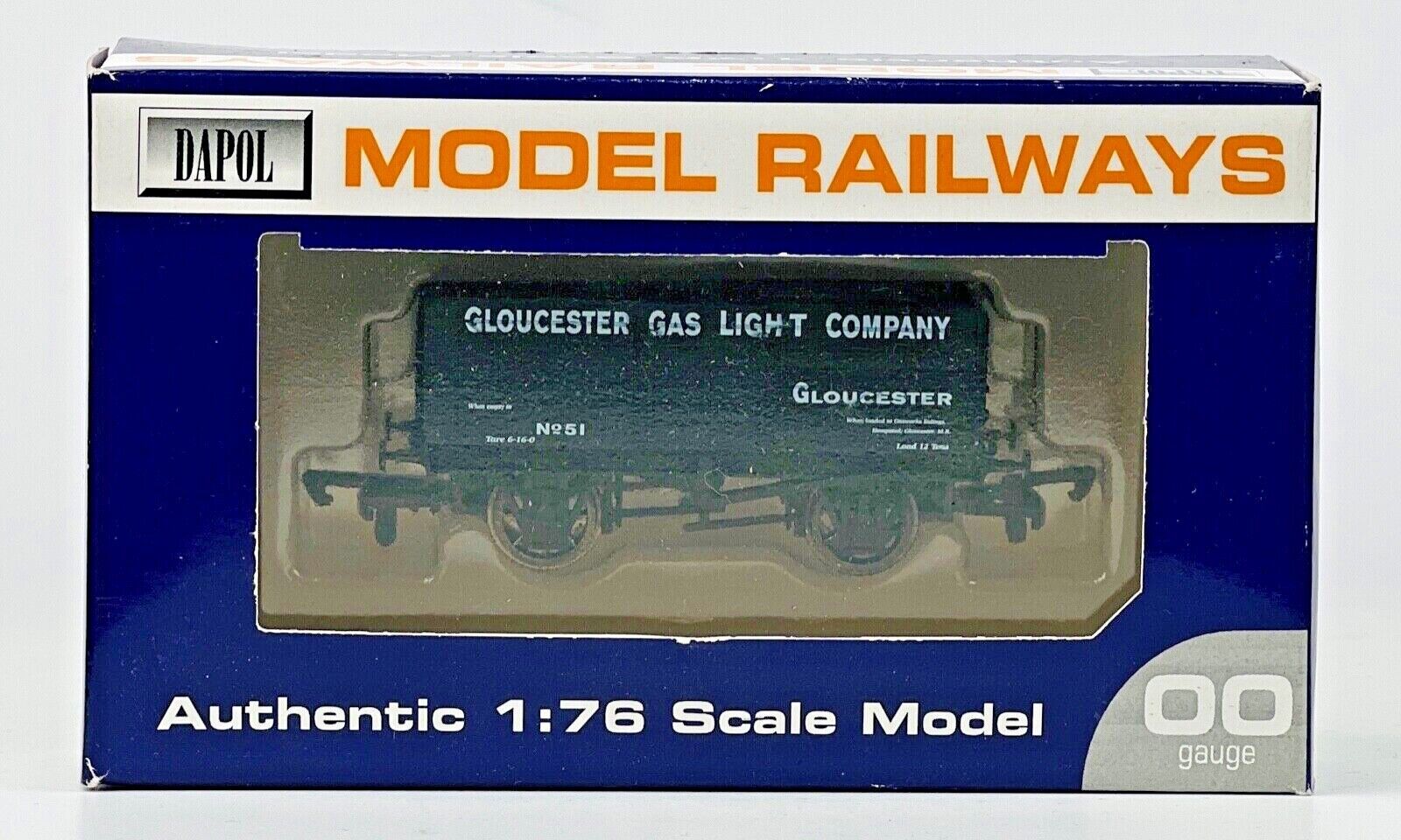 DAPOL 00 GAUGE - 'GLOUCESTER GAS LIGHT COMPANY' NO.51 OPEN WAGON (LIMITED ED)