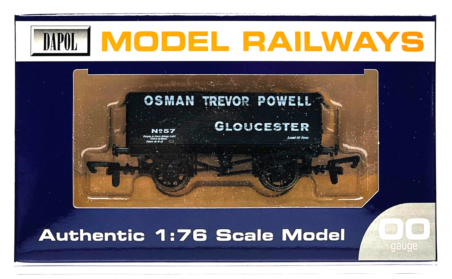 DAPOL 00 GAUGE - 'OSMAN TREVOR POWELL' GLOUCESTER WAGON NO.57 (LIMITED EDITION)