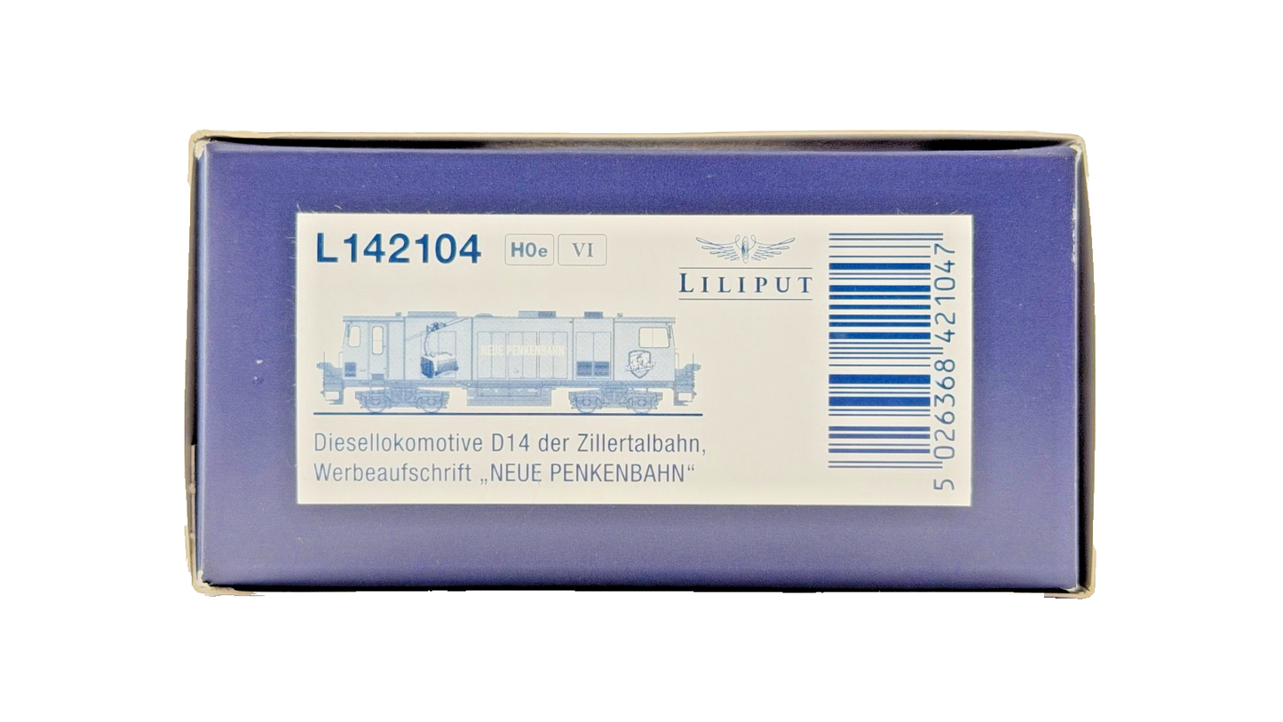 LILIPUT NARROW GAUGE HOe SCALE - L142104 - DIESEL LOCOMOTIVE D14 NEUE PENKENBAHN
