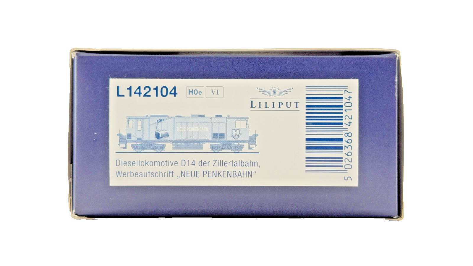 LILIPUT NARROW GAUGE HOe SCALE - L142104 - DIESEL LOCOMOTIVE D14 NEUE PENKENBAHN